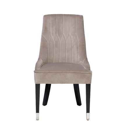 Стул Elegante велюр жемчужно-серый Cat4 56*65*101см