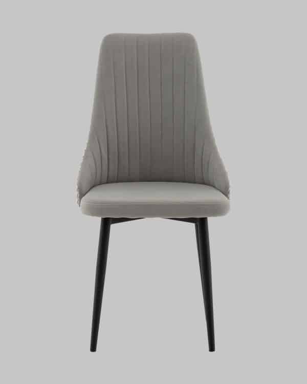 Стул Касаденика велюр серый, спинка гобелен лошадки — изображение 3