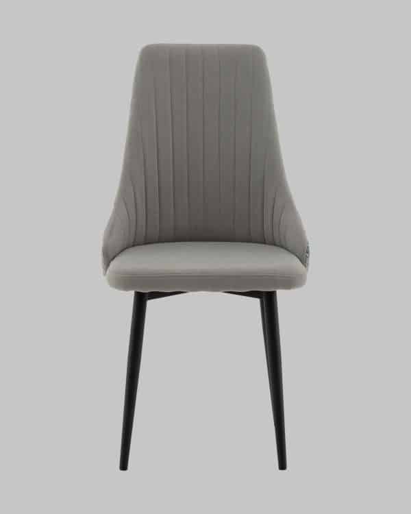 Стул Касаденика велюр серый, спинка гобелен перья — изображение 3