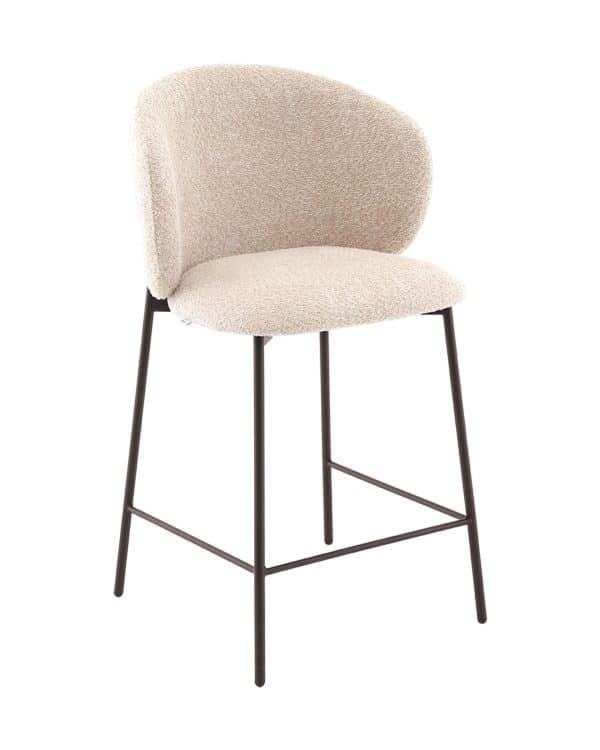 Стул полубарный Блейз букле капучино