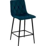Стул полубарный Одди Diamond велюр синий
