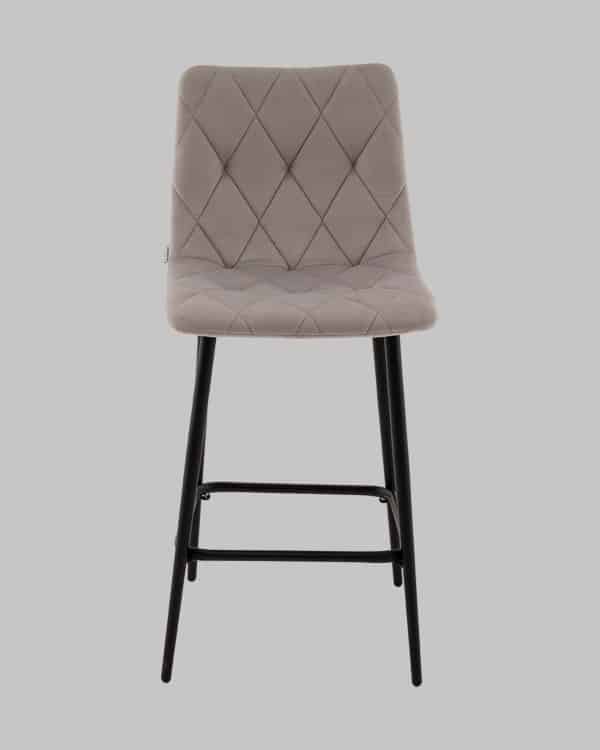 Стул полубарный Одди Diamond велюр светло-серый — изображение 3