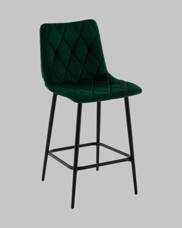 Стул полубарный Одди Diamond велюр темно-зеленый — изображение 2