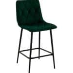 Стул полубарный Одди Diamond велюр темно-зеленый