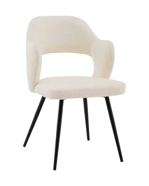 Стул Роккиана букле молочный