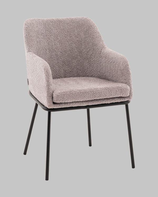 Стул с подлокотниками Кози new ткань букле серый — изображение 2