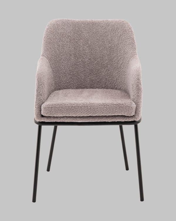 Стул с подлокотниками Кози new ткань букле серый — изображение 3