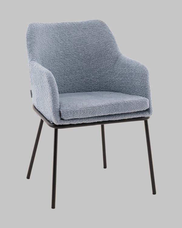 Стул с подлокотниками Кози new ткань букле синий — изображение 2