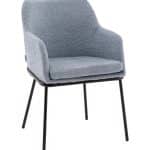 Стул с подлокотниками Кози new ткань букле синий