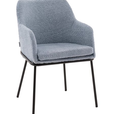 Стул с подлокотниками Кози new ткань букле синий