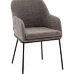 Стул с подлокотниками Кози new ткань букле тёмно-серый