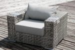 "Тито" кресло из искусственного ротанга, цвет серый — изображение 5