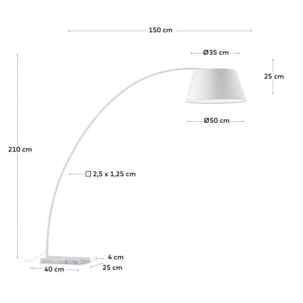 Торшер Chop белый — изображение 3