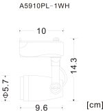 Трековый светильник Arte Lamp PICCOLO A5910PL-1WH — изображение 3