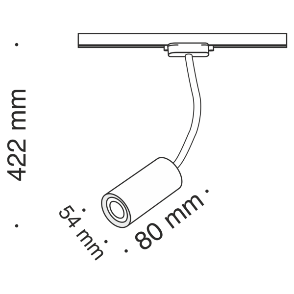 Трековый светильник Technical TR010-1-GU10-W — изображение 3