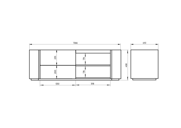 tumba-lagom-pod-tv-2-jashhika-2-polki-shirina-140-sm-naturalnyj-dub-kamen-lc-2 Тумба Lagom под ТВ 2 ящика 2 полки ширина 140 см (натуральный дуб, камень LC) — изображение 3
