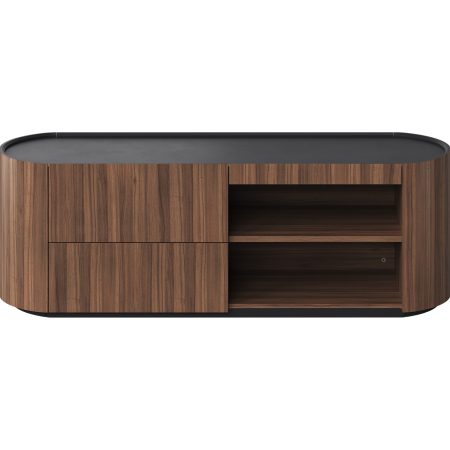 Тумба Lagom под ТВ 2 ящика 2 полки ширина 140 см (орех