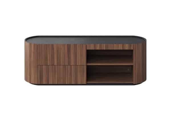 Тумба Lagom под ТВ 2 ящика 2 полки ширина 140 см (орех