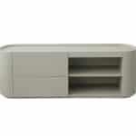 Тумба Lagom под ТВ 2 ящика 2 полки ширина 140 см (серо-бежевый)