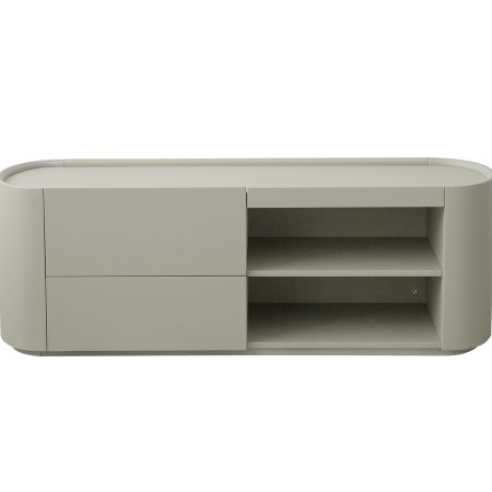 Тумба Lagom под ТВ 2 ящика 2 полки ширина 140 см (серо-бежевый)