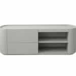 Тумба Lagom под ТВ 2 ящика 2 полки ширина 140 см (светло-серый)