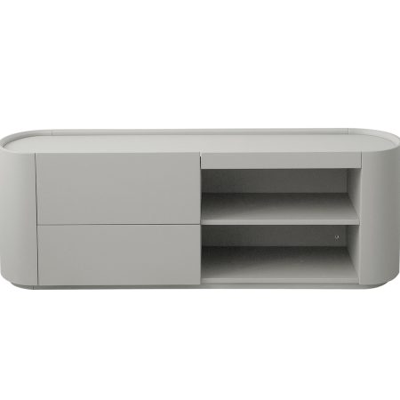 Тумба Lagom под ТВ 2 ящика 2 полки ширина 140 см (светло-серый)