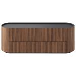 Тумба Lagom под ТВ 2 ящика ширина 140 см (орех