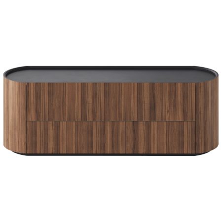 Тумба Lagom под ТВ 2 ящика ширина 140 см (орех