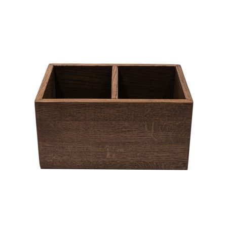 Uneca Органайзер для кухонных принадлежностей дубовый с 2-мя отделениями 27х17х14