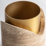 Ваза Verkie из травертина 16 см — изображение 2