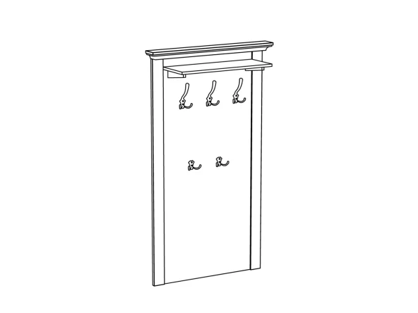 Вешалка для одежды Reina дуб сонома — изображение 3