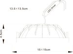 Встраиваемый светильник Arte Lamp RIFLESSIONE A7412PL-1WH — изображение 4