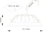 Встраиваемый светильник Arte Lamp RIFLESSIONE A7416PL-1WH — изображение 4
