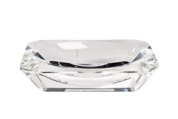 XX230396 Мыльница стекло прозрачное 12*8см