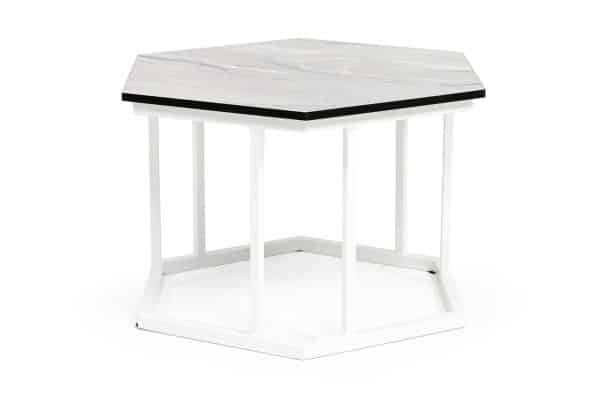 "Женева" интерьерный стол из HPL шестиугольный