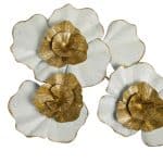 37SM-0697 Настенный декор бело-золотой 69