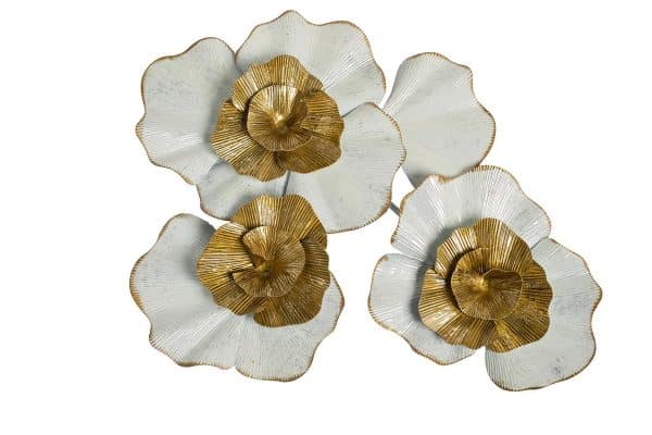 37SM-0697 Настенный декор бело-золотой 69