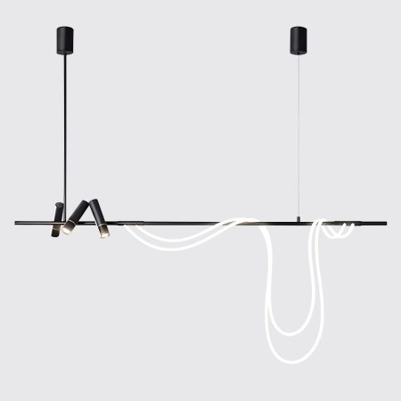 Подвесной светильник 7242P/L1200 black/white