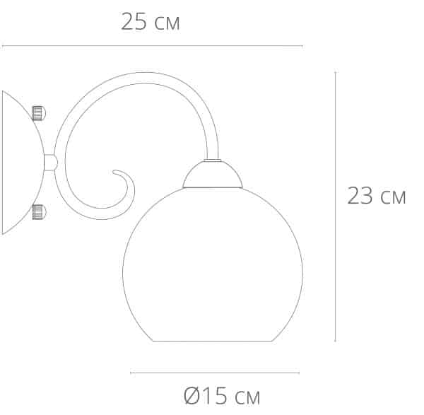 Бра Arte Lamp MARGO A9317AP-1AB — изображение 3