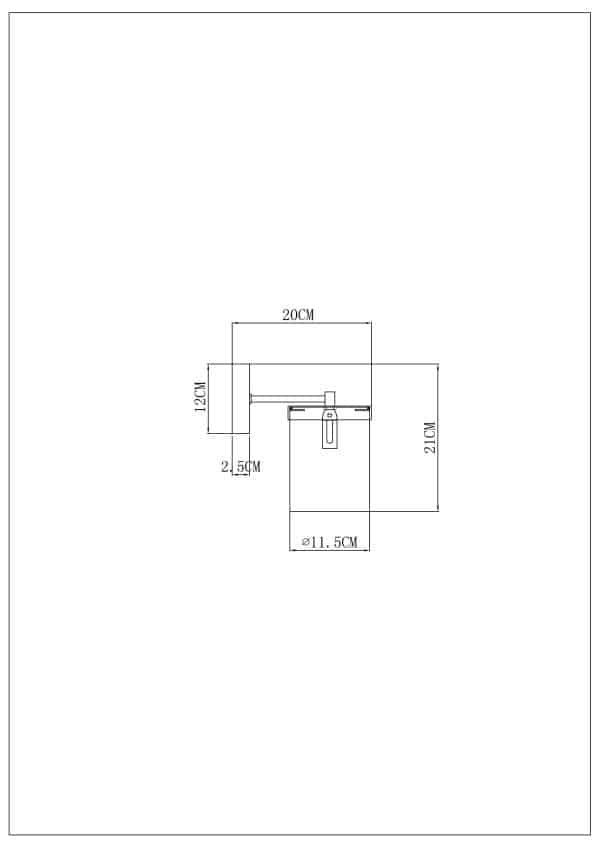 Бра Arte Lamp MODELLO A4099AP-1BK — изображение 2
