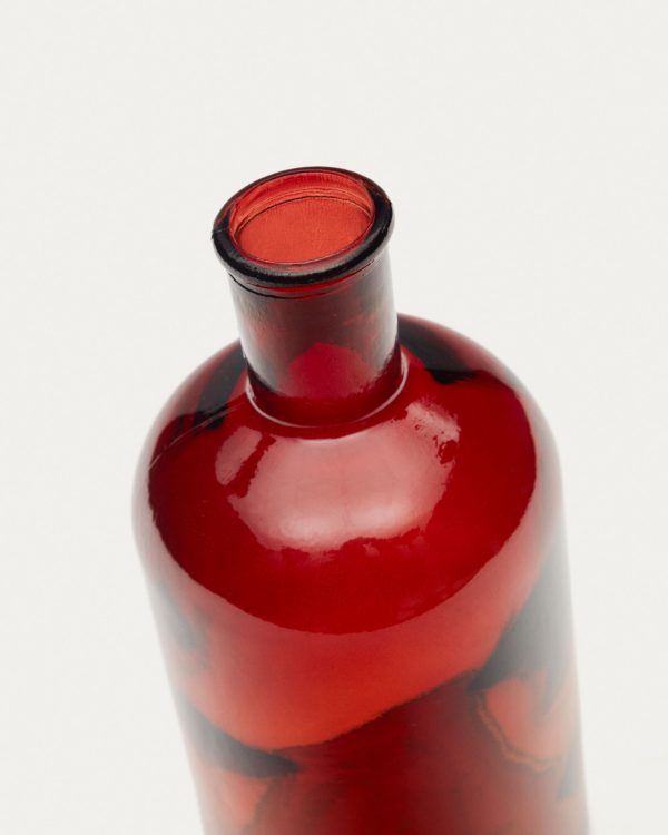 Brenna Ваза из 100 % переработанного коричневого стекла 19 см — изображение 4