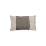 Чехол для подушки Lorin из льна зелёного цвета с бахромой 30 x 50 см