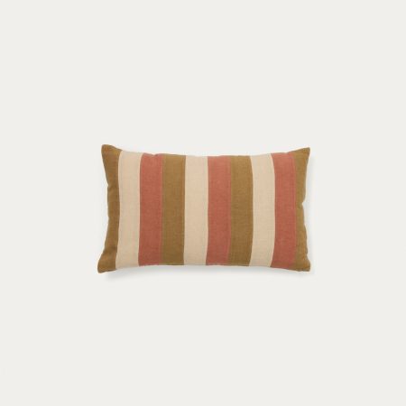 Чехол для подушки Nivran из льна в разноцветную полоску 30 x 50 см