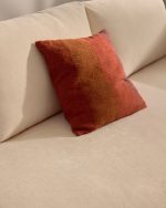 Чехол для подушки Taris из льна в красную полоску 50 x 50 см — изображение 2