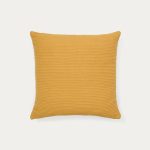 Чехол на подушку Minec горчичный 100% лен 45 x 45 см