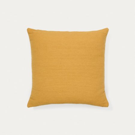 Чехол на подушку Minec горчичный 100% лен 45 x 45 см