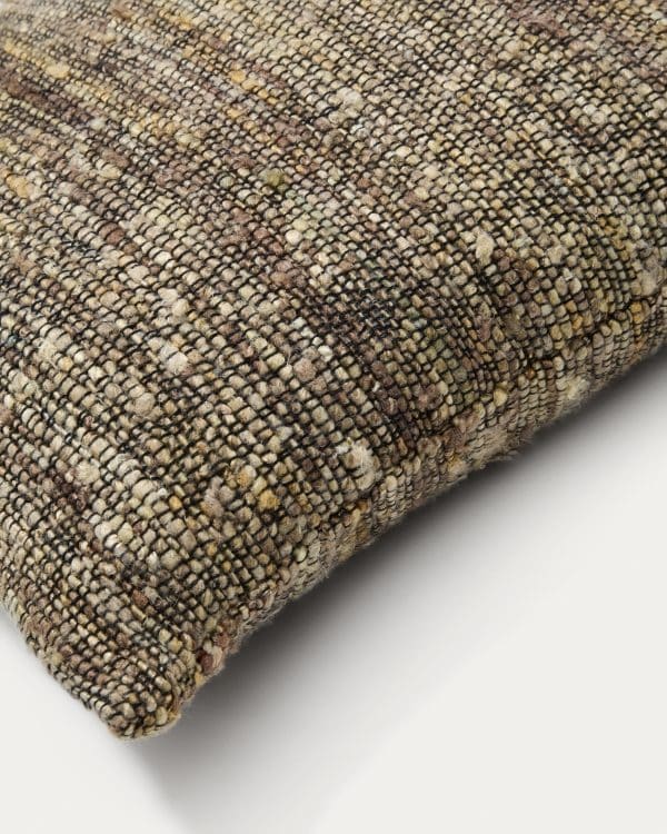 Чехол на подушку Yadit из бежевой вискозы и хлопка 45 x 45 см — изображение 3