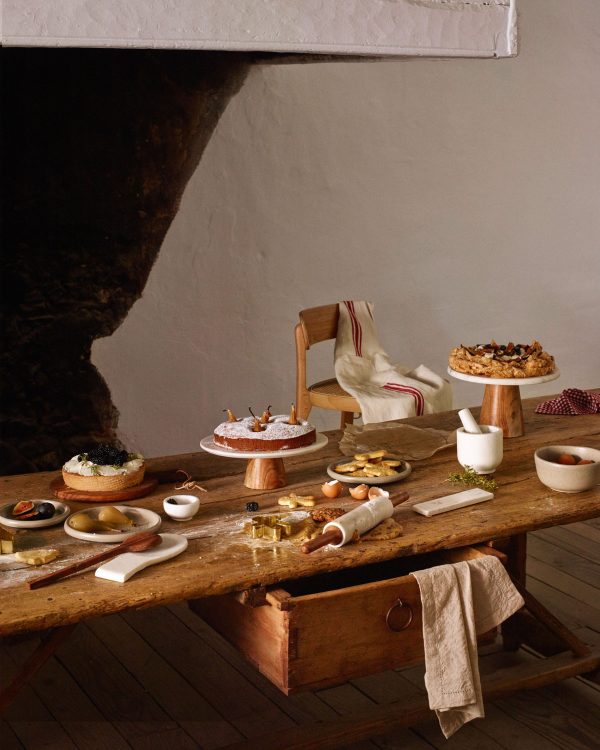 Cinderella Пестик и ступка из белого мрамора и дерева — изображение 2