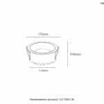 Светильник встраиваемый Crystal Lux CLT 529C135 WH 3000K