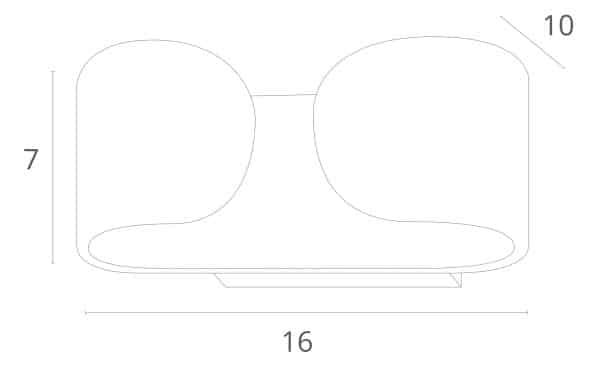 Декоративная подсветка Arte Lamp PARENTESI A1419AP-1GY — изображение 2